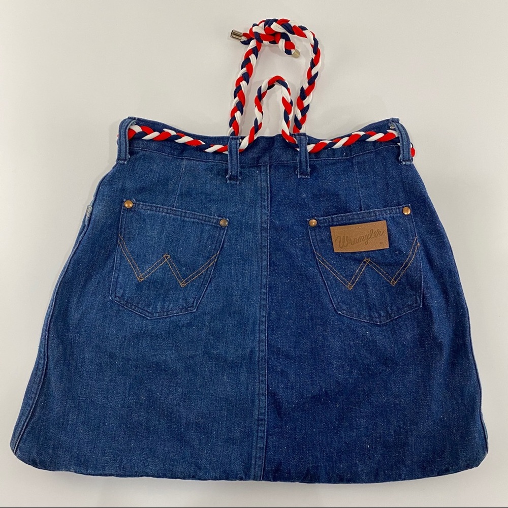 Vtg Wrangler Jean Denim Handbag